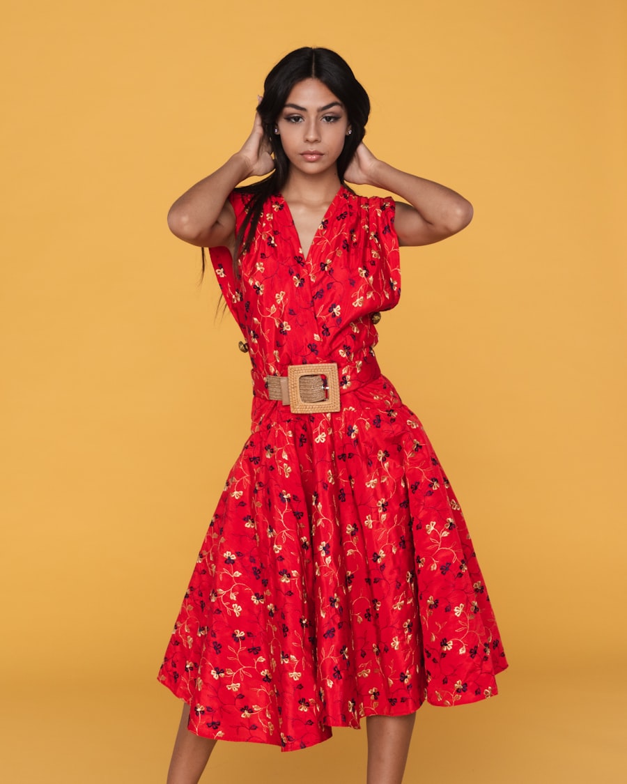 Chiffon Embroidered Suit — Rose Gold