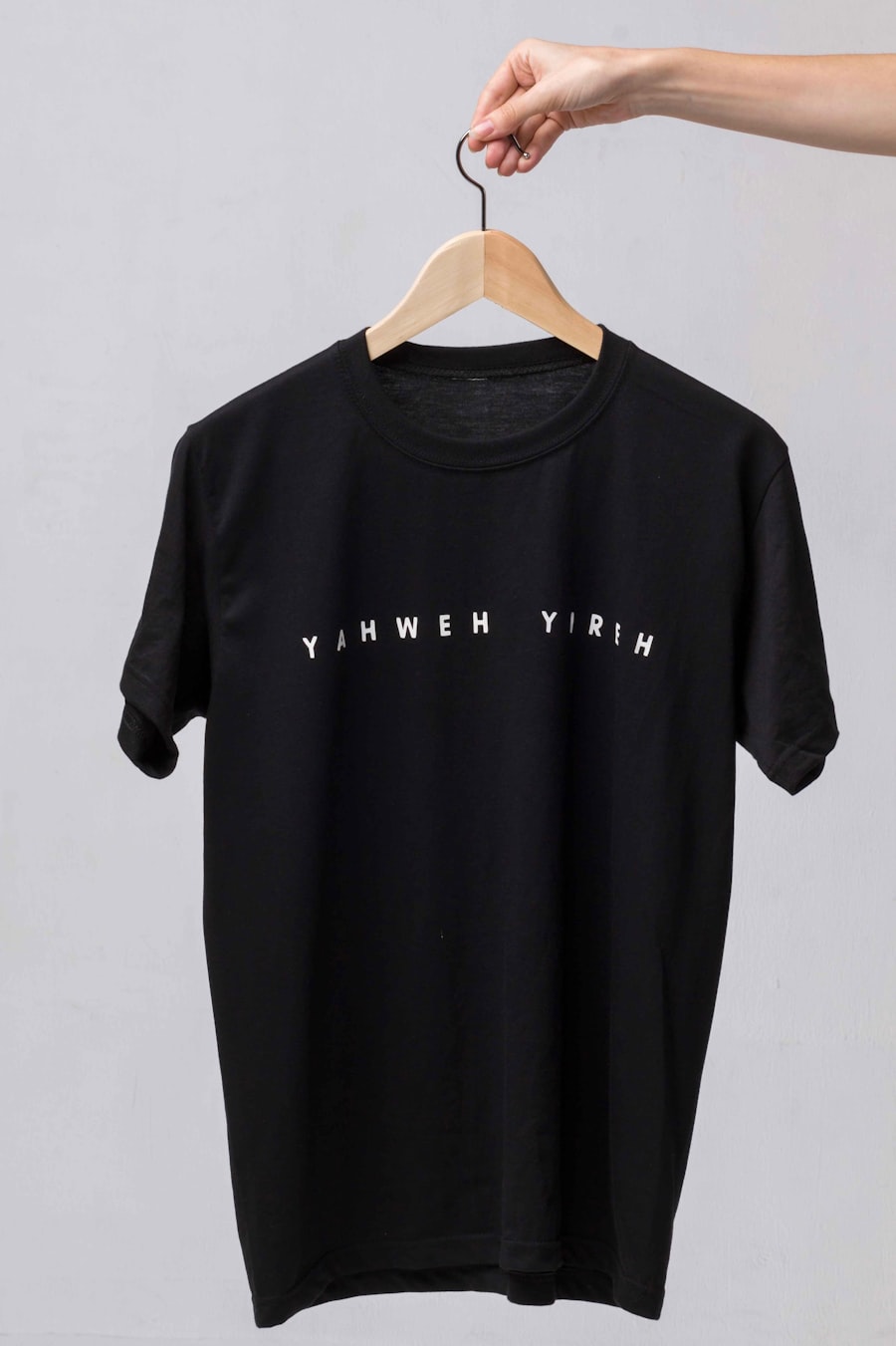 Premium Cotton Crew Tee — Black