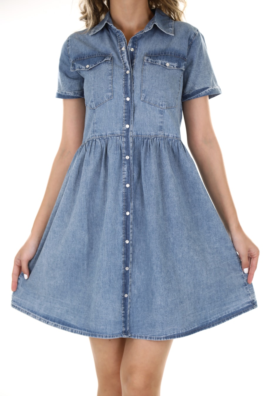 Printed Lawn Kurta — Indigo